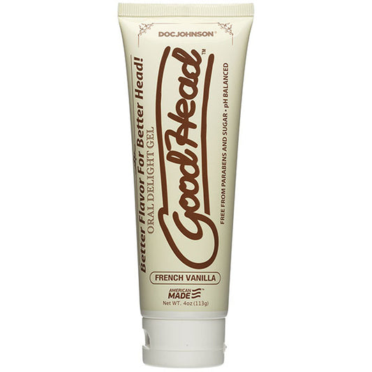 Goodhead - Oral Delight Gel - 4 Oz Tube - French  Vanilla DJ1360-08-BU Goodhead - Oral Delight Gel - 4 Oz Tube - French  Vanilla DJ1360-08-BU