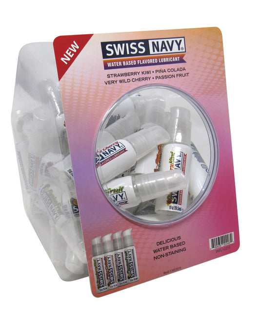 Swiss Navy 4 Flavored 1oz 50ct Fishbowl MD-SNFL1OZ50 Swiss Navy 4 Flavored 1oz 50ct Fishbowl MD-SNFL1OZ50