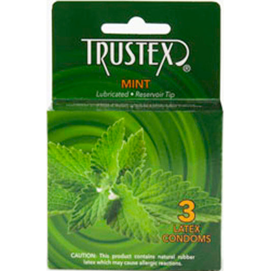 Trustex Flavored Lubricated Condoms - 3 Pack - Mint AL-4005 Trustex Flavored Lubricated Condoms - 3 Pack - Mint AL-4005