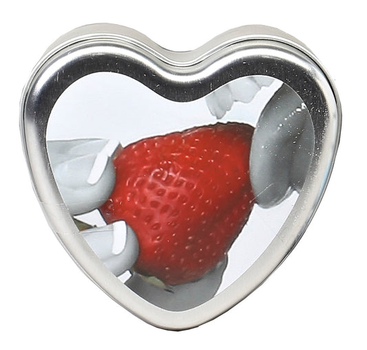 Edible Heart Candle - Strawberry - 4 Oz. EB-HSCK003 Edible Heart Candle - Strawberry - 4 Oz. EB-HSCK003