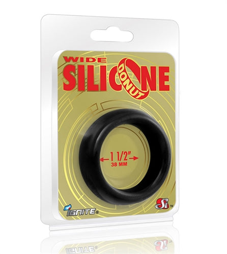Wide Silicone Donut - Black - 1.5-Inch Diameter SI-95131 Wide Silicone Donut - Black - 1.5-Inch Diameter SI-95131