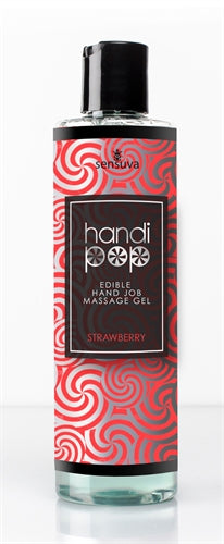 Handi Pop Handjob Massage Gel - Strawberry - 4.2 Oz. SEN-VL484 Handi Pop Handjob Massage Gel - Strawberry - 4.2 Oz. SEN-VL484