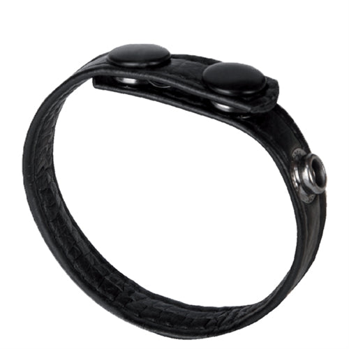 The Macho Collection 3-Snap Cock Ring - Black NW2476 The Macho Collection 3-Snap Cock Ring - Black NW2476