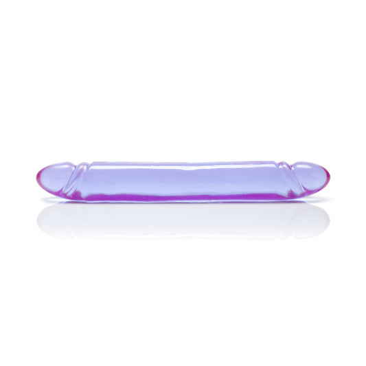 Reflective Gel Smooth Double Dong - Purple SE0280302 Reflective Gel Smooth Double Dong - Purple SE0280302