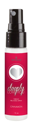 Deeply Love You Throat Relaxing Spray - Cinnamon  Roll - 1 Fl. Oz. SEN-VL493 Deeply Love You Throat Relaxing Spray - Cinnamon  Roll - 1 Fl. Oz. SEN-VL493