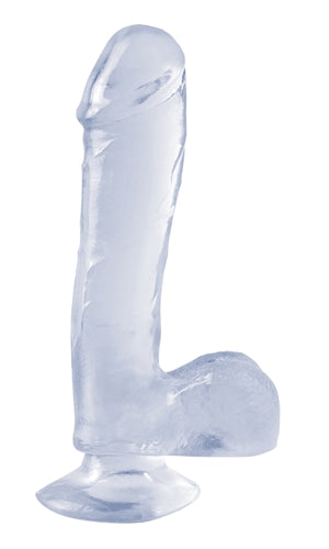 Basix Rubber Works - 7.5 Inch Dong With Suction Cup - Clear PD4221-20 Basix Rubber Works - 7.5 Inch Dong With Suction Cup - Clear PD4221-20