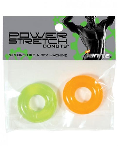 Power Stretch Donuts - 2 Pack - Orange and Green SI-95107 Power Stretch Donuts - 2 Pack - Orange and Green SI-95107