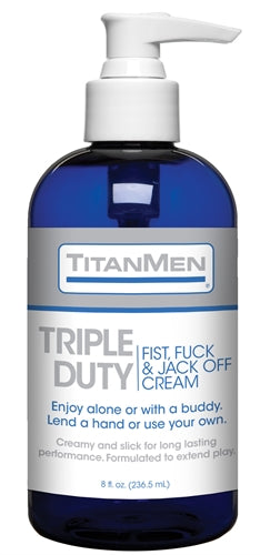 Titanmen Triple Duty Fist, Fuck and Jack Off Cream - Bulk - 8 Fl. Oz. DJ3900-07-BU Titanmen Triple Duty Fist, Fuck and Jack Off Cream - Bulk - 8 Fl. Oz. DJ3900-07-BU