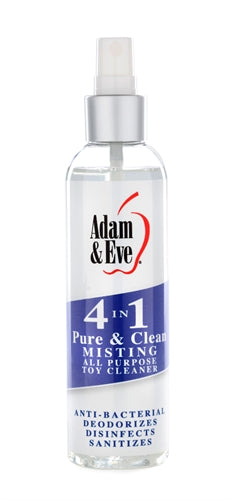 Adam and Eve 4 in 1 Pure and Clean Misting Toy   Cleaner 2 Oz AE-LQ-5676-2 Adam and Eve 4 in 1 Pure and Clean Misting Toy   Cleaner 2 Oz AE-LQ-5676-2