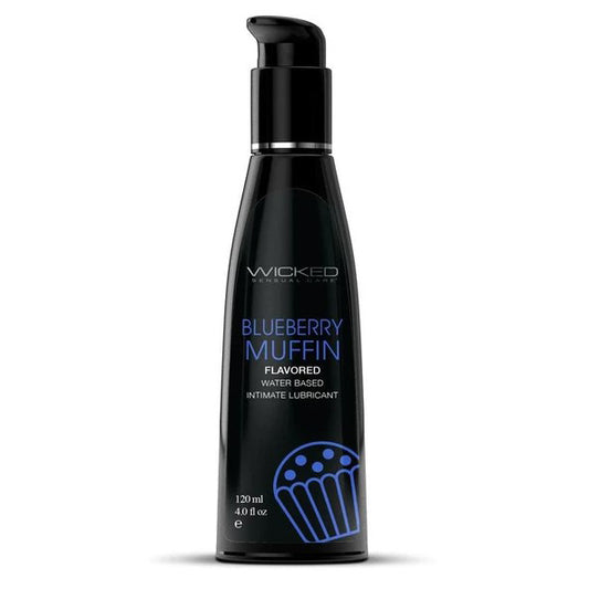 Aqua Blueberry Muffin Flavored Water Based  Intimate Lubricant - 4 Fl. Oz. WS-90454 Aqua Blueberry Muffin Flavored Water Based  Intimate Lubricant - 4 Fl. Oz. WS-90454