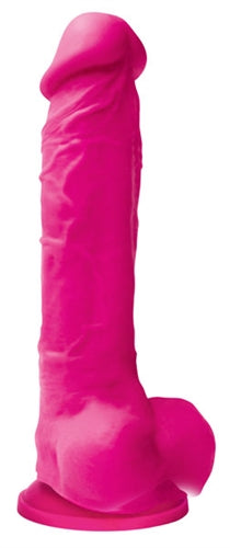 Colours Pleasures - 8 Inch Dildo - Pink NSN0405-24 Colours Pleasures - 8 Inch Dildo - Pink NSN0405-24