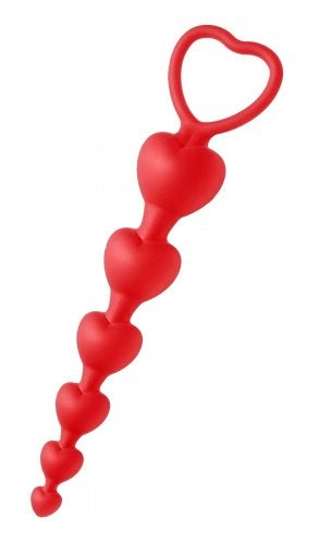 Sweet Hearts - Heart Shaped Silicone Anal Beads FR-AE177 Sweet Hearts - Heart Shaped Silicone Anal Beads FR-AE177