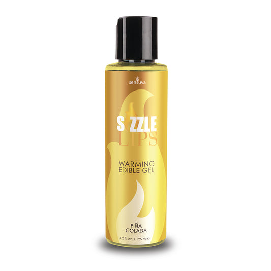 Sizzle Lips Warming Edible Gel - Pina Colada - 4.2 Fl. Oz. / 125 ml SEN-VL445 Sizzle Lips Warming Edible Gel - Pina Colada - 4.2 Fl. Oz. / 125 ml SEN-VL445