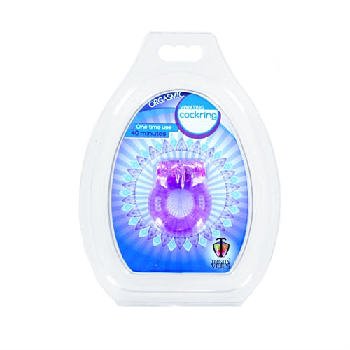 Orgasmic Vibrating Cock Ring - Purple TV-VF535 Orgasmic Vibrating Cock Ring - Purple TV-VF535