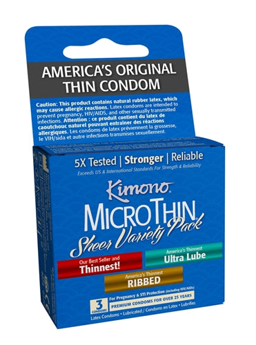 Kimono Microthin Sheer Variety Pack - 3 Pack KM09003 Kimono Microthin Sheer Variety Pack - 3 Pack KM09003