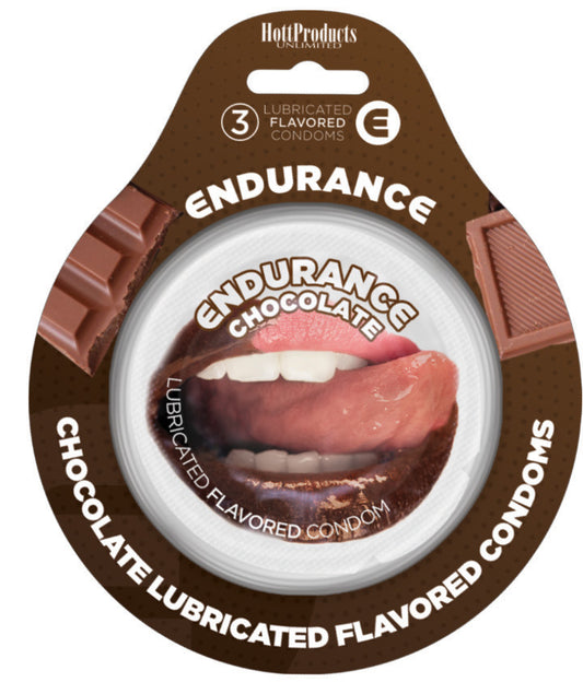 Endurance Condoms - Chocolate -3 Pack HTP2098 Endurance Condoms - Chocolate -3 Pack HTP2098