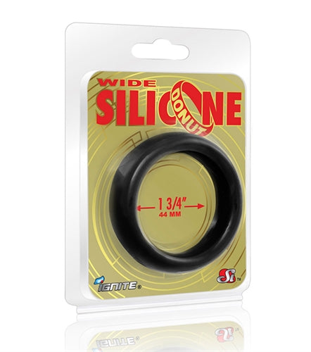 Wide Silicone Donut - Black - 1.75-Inch Diameter SI-95130 Wide Silicone Donut - Black - 1.75-Inch Diameter SI-95130