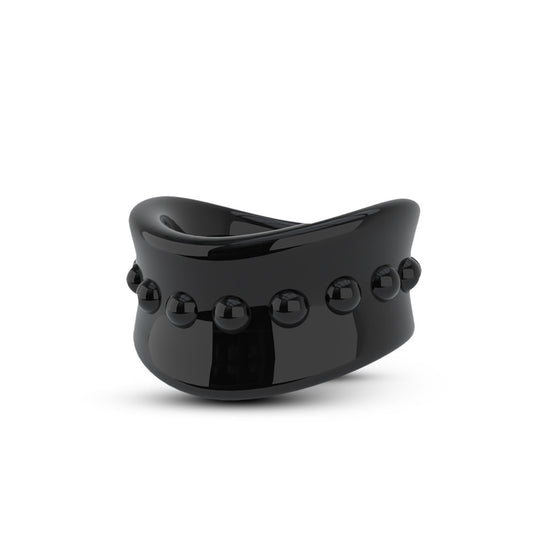 Stay Hard - Beef Ball Stretcher - 1.5 Inch  Diameter - Black BL-93325 Stay Hard - Beef Ball Stretcher - 1.5 Inch  Diameter - Black BL-93325