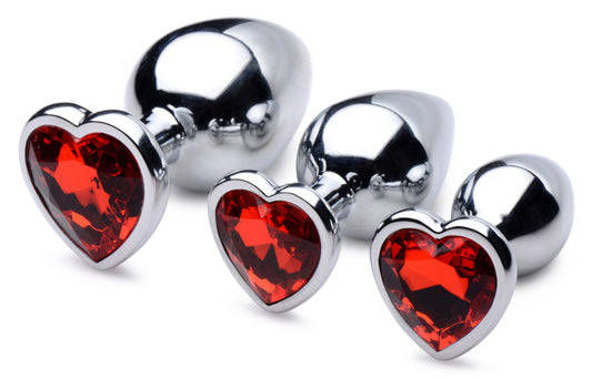 Red Heart Gem Anal Plug Set BTYS-AG694 Red Heart Gem Anal Plug Set BTYS-AG694