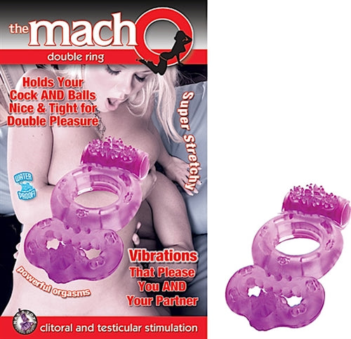 The Macho Double Ring Purple NW2145-2 The Macho Double Ring Purple NW2145-2