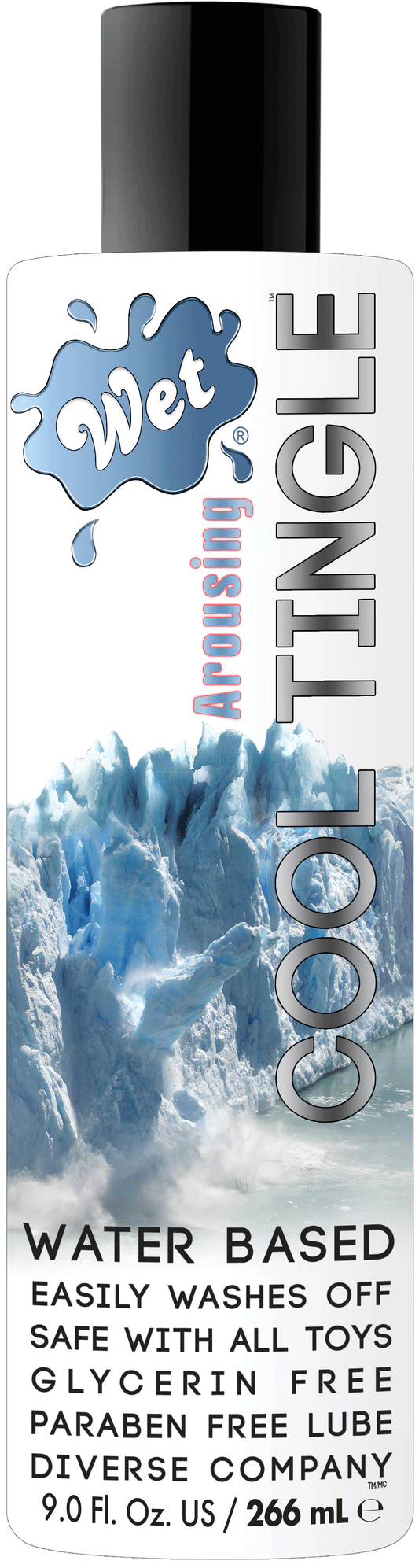 Wet Cool Tingle Water Based Lubricant  - 9.0 Fl Oz WT27308 Wet Cool Tingle Water Based Lubricant  - 9.0 Fl Oz WT27308