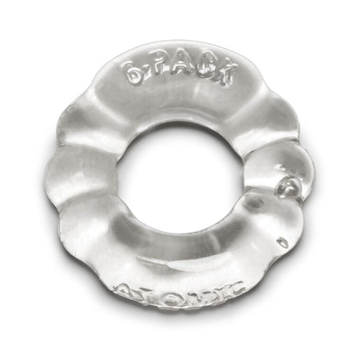 6-Pack Cockring Atomic Jock - Clear OX-AJ1005-CLR 6-Pack Cockring Atomic Jock - Clear OX-AJ1005-CLR