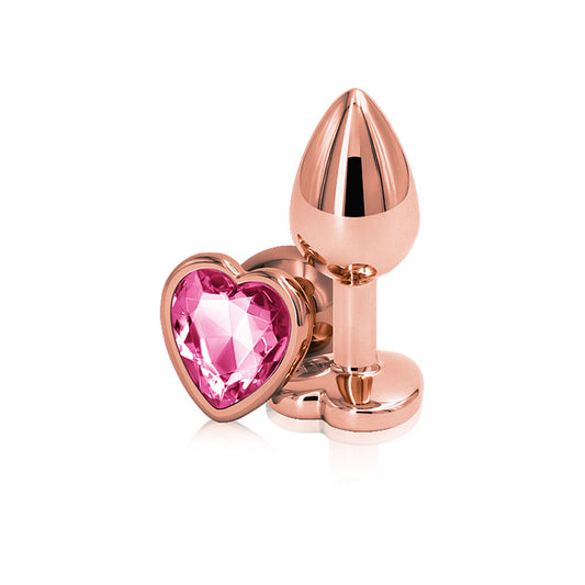 Rear Assets - Rose Gold Heart - Small - Pink NSN0963-14 Rear Assets - Rose Gold Heart - Small - Pink NSN0963-14