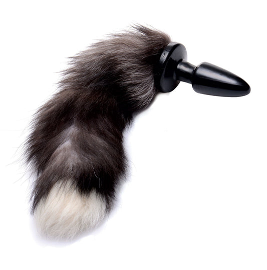 Grey Fox Tail Anal Plug TZ-AD657 Grey Fox Tail Anal Plug TZ-AD657