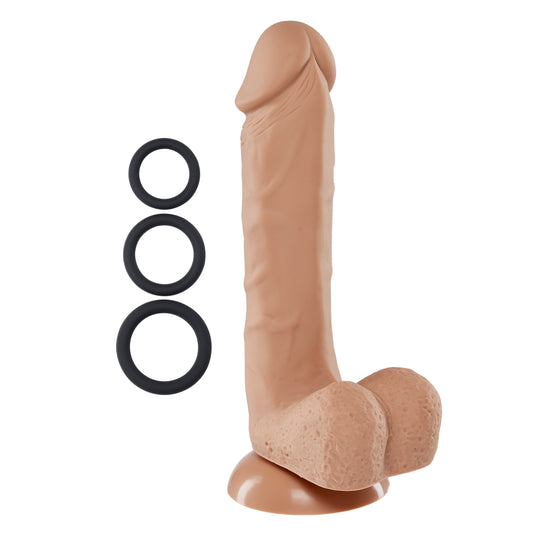 Pro Sensual Series 8 Inch Silicone Pro Odorless  Dong - Tan WTC852868 Pro Sensual Series 8 Inch Silicone Pro Odorless  Dong - Tan WTC852868