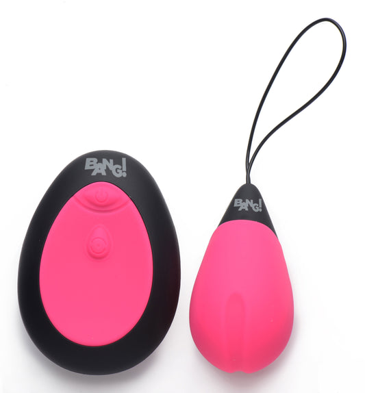 Bang - 10x Silicone Vibrating Egg - Pink BNG-AG462-PNK Bang - 10x Silicone Vibrating Egg - Pink BNG-AG462-PNK