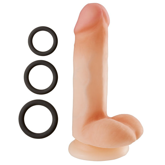 Cloud 9 Novelties Dual Density Real Touch 6 Inch With Balls - Flesh WTC700 Cloud 9 Novelties Dual Density Real Touch 6 Inch With Balls - Flesh WTC700