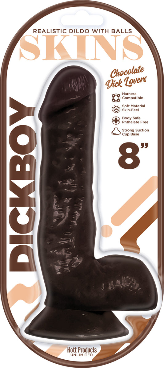 Dickboy - Skins - Dildo With Balls - 8 Inch -   Chocolate Dick Lover HP3365 Dickboy - Skins - Dildo With Balls - 8 Inch -   Chocolate Dick Lover HP3365