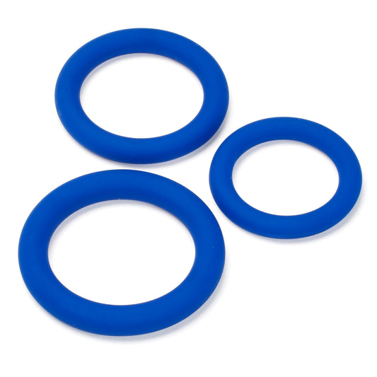 Pro Sensual Silicone Cock Ring 3 Pack - Blue WTC85214 Pro Sensual Silicone Cock Ring 3 Pack - Blue WTC85214