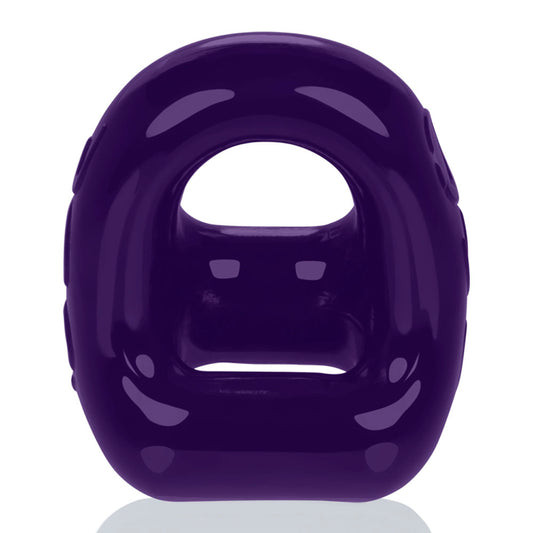 360 2- Way Cockring and Ballsling - Eggplant OX-3013-EGP 360 2- Way Cockring and Ballsling - Eggplant OX-3013-EGP