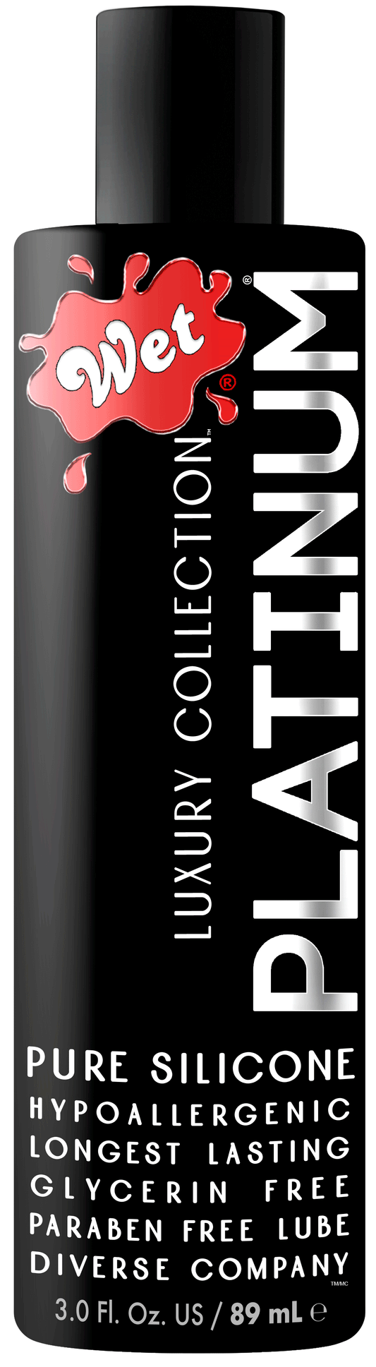 Wet Platinum Luxury Silicone Lubricant - 3 Fl. Oz WT20700 Wet Platinum Luxury Silicone Lubricant - 3 Fl. Oz WT20700