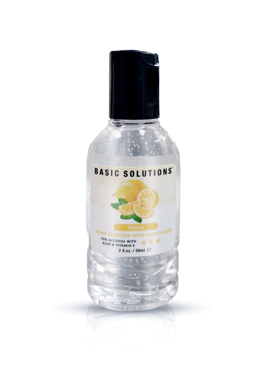 Basic Solutions Hand Sanitizer With Moisturizer - Lemon - 2 Oz./ 59ml TS1800001 Basic Solutions Hand Sanitizer With Moisturizer - Lemon - 2 Oz./ 59ml TS1800001
