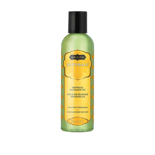 Naturals Massage Oil - Coconut Pineapple - 2 Fl Oz (59 ml) KS10280 Naturals Massage Oil - Coconut Pineapple - 2 Fl Oz (59 ml) KS10280