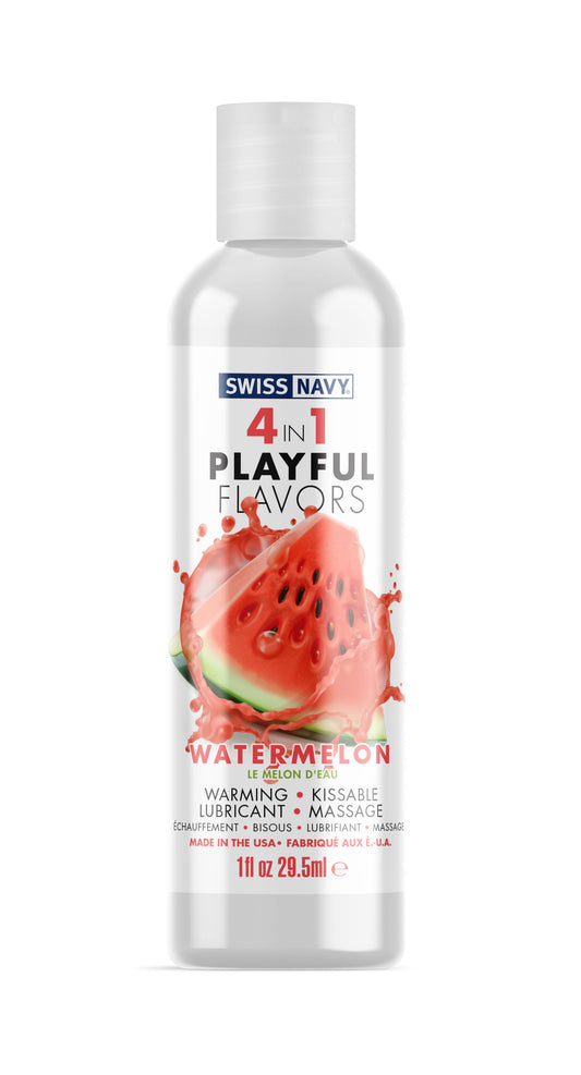 Swiss Navy 4-in-1 Playful Flavors - Watermelon 1  Oz MD-SN4N1FWM1 Swiss Navy 4-in-1 Playful Flavors - Watermelon 1  Oz MD-SN4N1FWM1