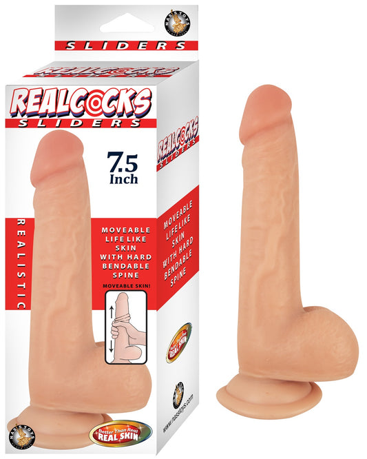 Realcocks Sliders - 7.5 Inch - Flesh NW2878 Realcocks Sliders - 7.5 Inch - Flesh NW2878