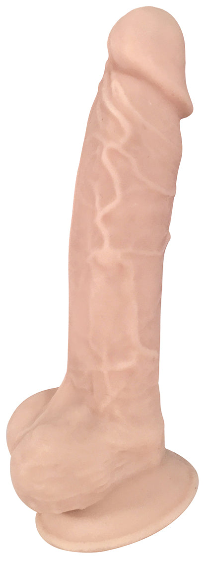 7 Inch Fleshstixxx Silicone Dildo With Balls -  Vanilla CN-19-0528-10 7 Inch Fleshstixxx Silicone Dildo With Balls -  Vanilla CN-19-0528-10