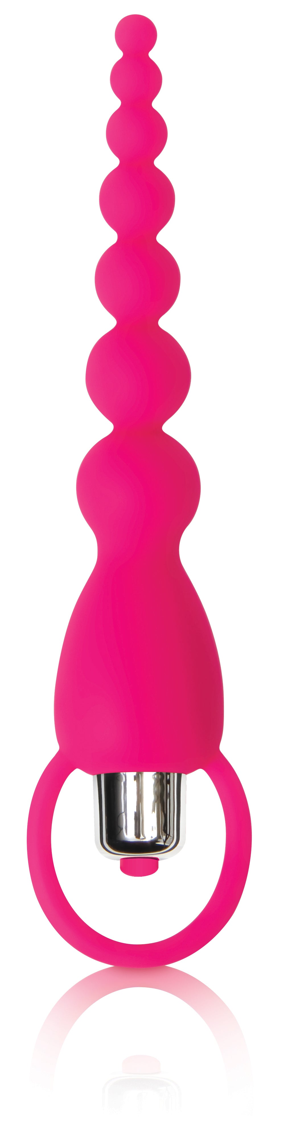 Adam and Eve Silicone Booty Bliss Vibrating Beads - Pink AE-FC-9742-2