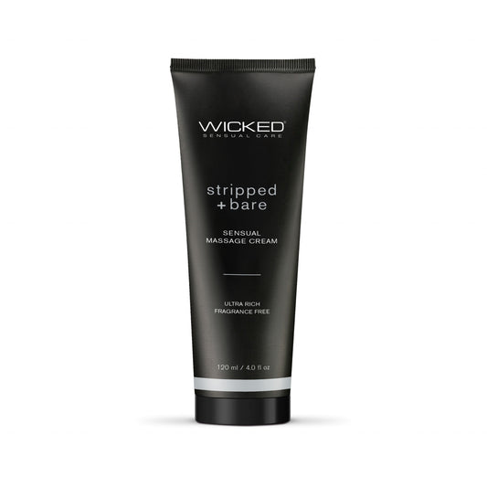 Stripped and Bare - Unscented Sensual Massage  Cream - 4 Oz WS-90944 Stripped and Bare - Unscented Sensual Massage  Cream - 4 Oz WS-90944
