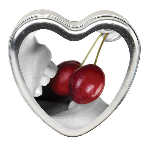 Edible Heart Candle - Cherry - 4 Oz. EB-HSCK001 Edible Heart Candle - Cherry - 4 Oz. EB-HSCK001