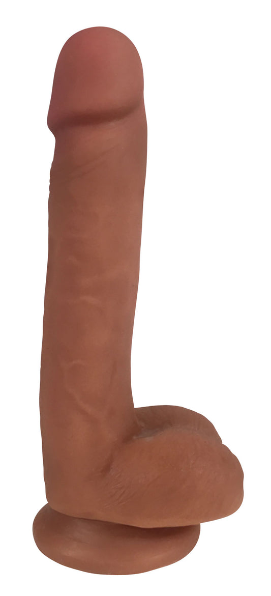 Easy Riders 7 Inch Slim Dong With Balls -  Caramel CN-18-0915-12 Easy Riders 7 Inch Slim Dong With Balls -  Caramel CN-18-0915-12