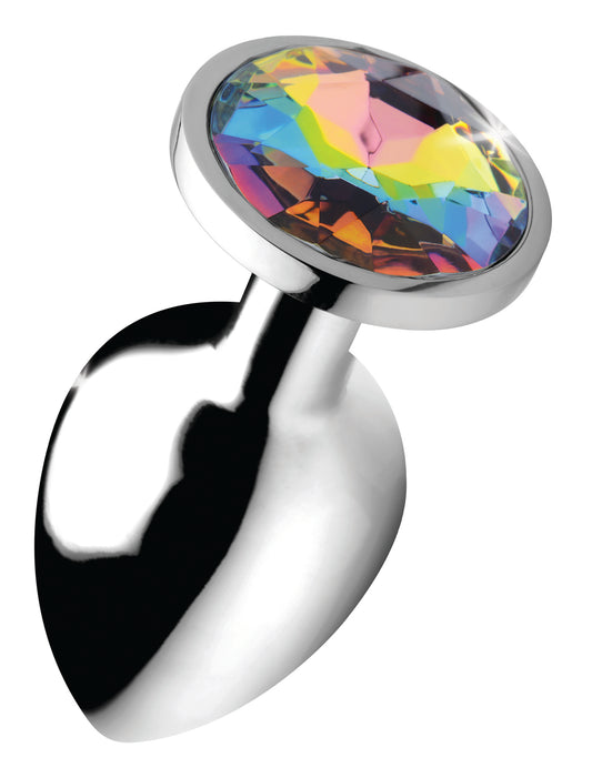 Rainbow Prism Gem Anal Plug - Large BTYS-AG375-LRG Rainbow Prism Gem Anal Plug - Large BTYS-AG375-LRG