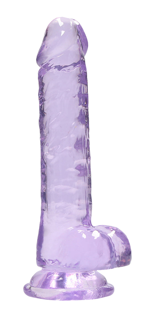 7 Inch Realistic Dildo With Balls - Purple SH-REA091PUR 7 Inch Realistic Dildo With Balls - Purple SH-REA091PUR
