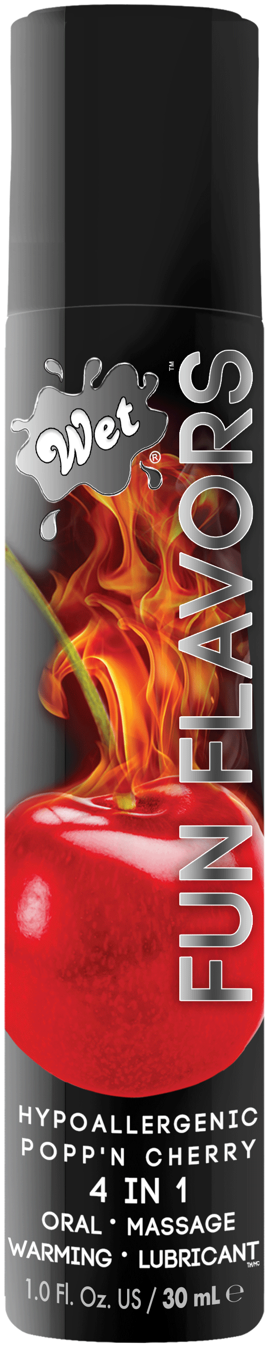 Wet Fun Flavors Popp'n Cherry Warming Lubricant - 1 Fl. Oz. WT20414