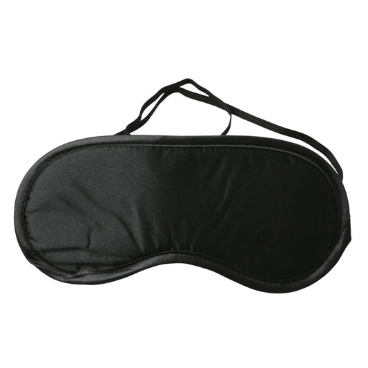 Sex and Mischief Satin Blindfold - Black SS100-01 Sex and Mischief Satin Blindfold - Black SS100-01