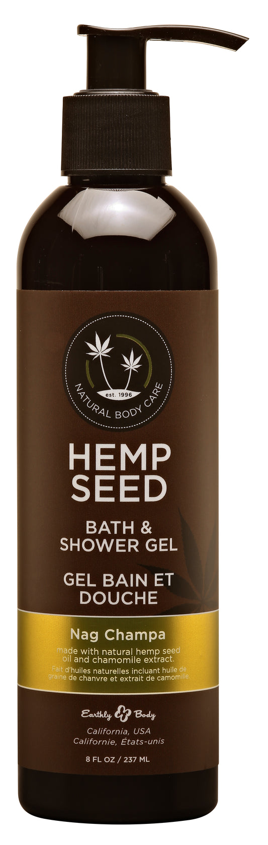 Hemp Seed Bath and Shower Gel - Nag Champa - 8 Oz./ 237 ml EB-SG020 Hemp Seed Bath and Shower Gel - Nag Champa - 8 Oz./ 237 ml EB-SG020