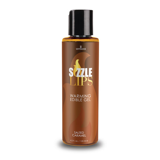 Sizzle Lips Warming Edible Gel - Salted Caramel - 4.2 Fl. Oz. / 125 ml SEN-VL446 Sizzle Lips Warming Edible Gel - Salted Caramel - 4.2 Fl. Oz. / 125 ml SEN-VL446